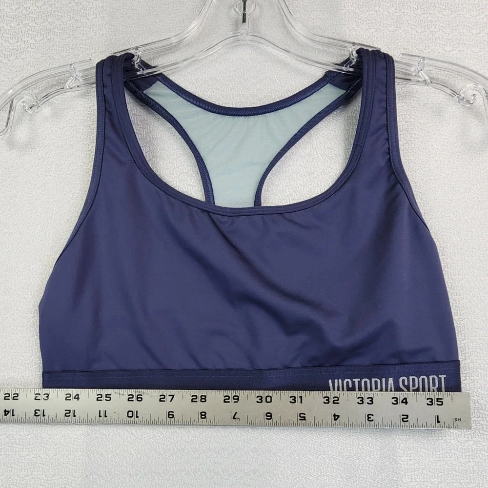 Victoria Sport M Purple Racerback Sports Bra Activewear Gym Workout Yoga Fitness